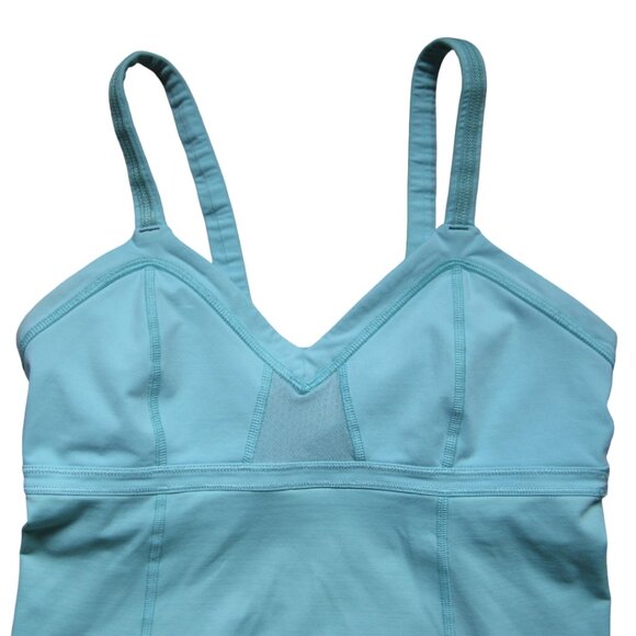 Lululemon light teal tank size 8 ptp 14.5" *GUC - Picture 2 of 8